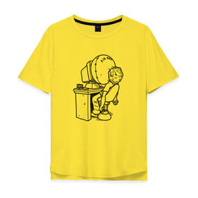 Мужская футболка хлопок Oversize с принтом Codefest`17_5 в Белгороде, 100% хлопок | свободный крой, круглый ворот, “спинка” длиннее передней части | 