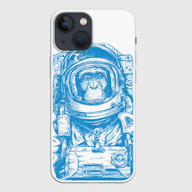 Чехол для iPhone 13 mini с принтом Космомакака в Белгороде,  |  | Тематика изображения на принте: день космонавтики | звезда | звезды | космонавт | космонавты | космос | планета | планеты | ракета | ракеты