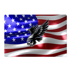 Магнитный плакат 3Х2 с принтом Флаг США с орлом в Белгороде, Полимерный материал с магнитным слоем | 6 деталей размером 9*9 см | usa | америка | белоголовый | герб | государство | доллар | дядя сэм | звездно полосатый флаг | лысый | нато | оон | орел | птица | свобода | символ | соединённые штаты америки | страна | сша | штат