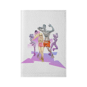 Обложка для паспорта матовая кожа с принтом Die Antwoord в Белгороде, натуральная матовая кожа | размер 19,3 х 13,7 см; прозрачные пластиковые крепления | 