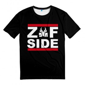 Мужская футболка 3D с принтом Z Side в Белгороде, 100% полиэфир | прямой крой, круглый вырез горловины, длина до линии бедер | die antwoord | ninja | yolandi