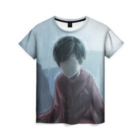 Женская футболка 3D с принтом INSIDE в Белгороде, 100% полиэфир ( синтетическое хлопкоподобное полотно) | прямой крой, круглый вырез горловины, длина до линии бедер | boy | inside | limbo | playdead | инсайд | лимбо | мальчик