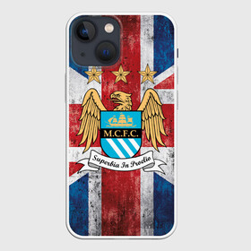 Чехол для iPhone 13 mini с принтом Manchester city №1 в Белгороде,  |  | 3d | manchester city | английская премьер лига | англия | апл | болельщикам | британия | игра | лондон | манчестер | манчестер сити | популярные | прикольные | футбол | футбольный клуб | эмблема