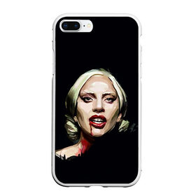 Чехол для iPhone 7Plus/8 Plus матовый с принтом Леди Гага в Белгороде, Силикон | Область печати: задняя сторона чехла, без боковых панелей | lady gaga | леди гага