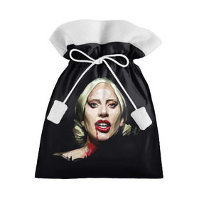 Подарочный 3D мешок с принтом Леди Гага в Белгороде, 100% полиэстер | Размер: 29*39 см | Тематика изображения на принте: lady gaga | леди гага