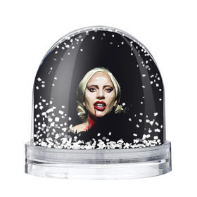 Снежный шар с принтом Леди Гага в Белгороде, Пластик | Изображение внутри шара печатается на глянцевой фотобумаге с двух сторон | lady gaga | леди гага