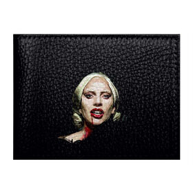 Обложка для студенческого билета с принтом Леди Гага в Белгороде, натуральная кожа | Размер: 11*8 см; Печать на всей внешней стороне | lady gaga | леди гага