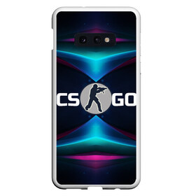 Чехол для Samsung S10E с принтом CS GO абстракция в Белгороде, Силикон | Область печати: задняя сторона чехла, без боковых панелей | cs go | абстракция | бирюзовые | войнушка | геометрия | игра | контер страйк | контра | красные | линии | логотип | надпись | онлайн | розовые | стрелялка | террористы | углы | узор | шутер