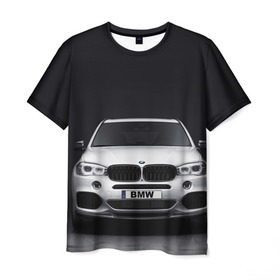 Мужская футболка 3D с принтом BMW X5 в Белгороде, 100% полиэфир | прямой крой, круглый вырез горловины, длина до линии бедер | bmw | x3 x4 x5 x6 x7 x8 | авто | автомобиль | блатная | бмв | бумер | бэха | иномарка | концерн | красивая | крутая | марка немецкая | машина | пацанский таз | прикольная | тачила | тачка