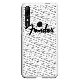 Чехол для Honor P Smart Z с принтом Fender в Белгороде, Силикон | Область печати: задняя сторона чехла, без боковых панелей | fender | gibson | guitar | ibanez | music | rock | гитара | музыка | рок