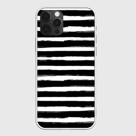 Чехол для iPhone 12 Pro с принтом Тельняшка в Белгороде, силикон | область печати: задняя сторона чехла, без боковых панелей | геометрия | зебра | линии | полосы | тельняшка | узор | черно белый