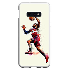 Чехол для Samsung S10E с принтом John Wall в Белгороде, Силикон | Область печати: задняя сторона чехла, без боковых панелей | Тематика изображения на принте: john wall | nba | sport | washington | wizards | арт | баскетбол | баскетболист | джон уолл | игрок | картинка | краски | прикольные | рисунок | спорт | цветные | яркие