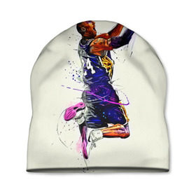 Шапка 3D с принтом Kobe Bryant в Белгороде, 100% полиэстер | универсальный размер, печать по всей поверхности изделия | basketball | kobe bryant | lakers | los angeles | nba | арт | баскетбол | другие | картинка | кобе брайант | коби брайант | краски | лейкерс | лос анджелес | нба | прикольные | рисунок | спорт | цветные | яркие