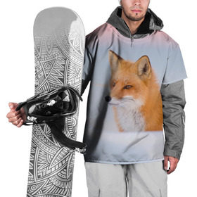Накидка на куртку 3D с принтом Morning в Белгороде, 100% полиэстер |  | Тематика изображения на принте: fox | red | лиса | лисенок | рыжая