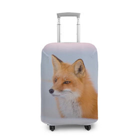 Чехол для чемодана 3D с принтом Morning в Белгороде, 86% полиэфир, 14% спандекс | двустороннее нанесение принта, прорези для ручек и колес | fox | red | лиса | лисенок | рыжая