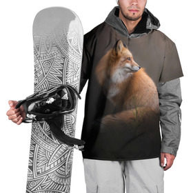 Накидка на куртку 3D с принтом Лиса в Белгороде, 100% полиэстер |  | Тематика изображения на принте: fox | red | лиса | лисенок | рыжая