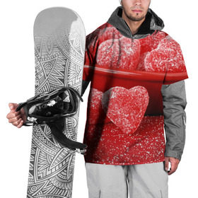 Накидка на куртку 3D с принтом Мармеладные сердца в Белгороде, 100% полиэстер |  | Тематика изображения на принте: еда | конфеты | красный | мармелад | сердечки | сладости