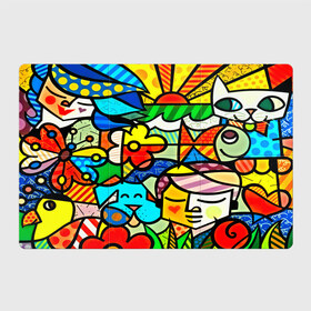 Магнитный плакат 3Х2 с принтом Картинка-мозаика в Белгороде, Полимерный материал с магнитным слоем | 6 деталей размером 9*9 см | 3d | другие | животные | кот | мозаика | насекомые | прикольные | птицы | собака | солнце | текстуры | узор | цветные | цветы | яркие