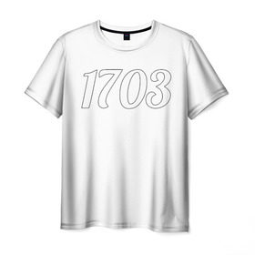 Мужская футболка 3D с принтом 1703 в Белгороде, 100% полиэфир | прямой крой, круглый вырез горловины, длина до линии бедер | 1703 | бар 1703 | версус | питер | санкт петербург