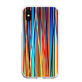 Чехол для iPhone XS Max матовый с принтом Colored stripes в Белгороде, Силикон | Область печати: задняя сторона чехла, без боковых панелей | 3d | colored stripes | абстракция | другие | картинка | краски | линии | отблеск | полосы | прикольные | радуга | свет | цветные | яркие