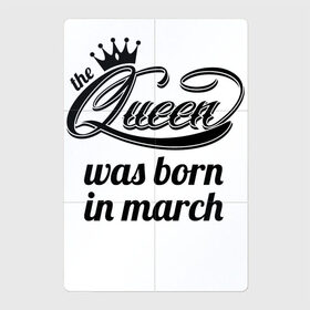 Магнитный плакат 2Х3 с принтом Королева рождена в марте в Белгороде, Полимерный материал с магнитным слоем | 6 деталей размером 9*9 см | Тематика изображения на принте: королева март
