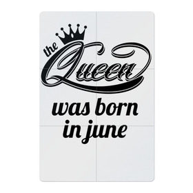 Магнитный плакат 2Х3 с принтом Королева рождена в июне в Белгороде, Полимерный материал с магнитным слоем | 6 деталей размером 9*9 см | королева июнь