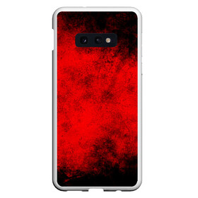 Чехол для Samsung S10E с принтом Grunge red в Белгороде, Силикон | Область печати: задняя сторона чехла, без боковых панелей | watercolor | абстракция красок | акварель | брызги красок | живопись | краска | потертость красок