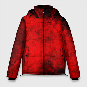 Мужская зимняя куртка 3D с принтом Grunge red в Белгороде, верх — 100% полиэстер; подкладка — 100% полиэстер; утеплитель — 100% полиэстер | длина ниже бедра, свободный силуэт Оверсайз. Есть воротник-стойка, отстегивающийся капюшон и ветрозащитная планка. 

Боковые карманы с листочкой на кнопках и внутренний карман на молнии. | watercolor | абстракция красок | акварель | брызги красок | живопись | краска | потертость красок