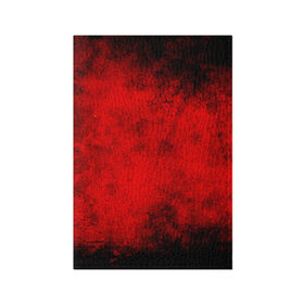 Обложка для паспорта матовая кожа с принтом Grunge red в Белгороде, натуральная матовая кожа | размер 19,3 х 13,7 см; прозрачные пластиковые крепления | watercolor | абстракция красок | акварель | брызги красок | живопись | краска | потертость красок