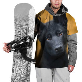 Накидка на куртку 3D с принтом Doggy в Белгороде, 100% полиэстер |  | Тематика изображения на принте: dog | овчарка | пес | собака | черная овчарка | щеночек