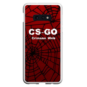 Чехол для Samsung S10E с принтом CSGO Crimson Web в Белгороде, Силикон | Область печати: задняя сторона чехла, без боковых панелей | 3d | awp | counter strike | crimson web | game | skin | авп | игры | линии | прикольные | скин | текстуры