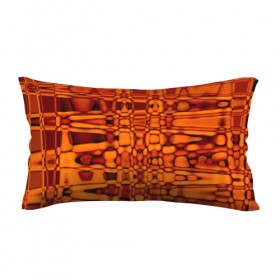 Подушка 3D антистресс с принтом Апельсиновая абстракция в Белгороде, наволочка — 100% полиэстер, наполнитель — вспененный полистирол | состоит из подушки и наволочки на молнии | 