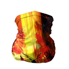 Бандана-труба 3D с принтом Колдун в Белгороде, 100% полиэстер, ткань с особыми свойствами — Activecool | плотность 150‒180 г/м2; хорошо тянется, но сохраняет форму | волшебник | вулкан | горы | камни | копьё | лава | огонь | пламя | рога | фантастика | шаман