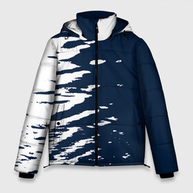 Мужская зимняя куртка 3D с принтом Белые штрихи в Белгороде, верх — 100% полиэстер; подкладка — 100% полиэстер; утеплитель — 100% полиэстер | длина ниже бедра, свободный силуэт Оверсайз. Есть воротник-стойка, отстегивающийся капюшон и ветрозащитная планка. 

Боковые карманы с листочкой на кнопках и внутренний карман на молнии. | watercolor | абстракция красок | акварель | брызги красок | живопись | картина | краска | потертость красок | размытые краски | текстуры | художник | черно белый | яркие | яркие краски