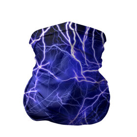 Бандана-труба 3D с принтом Молнии в Белгороде, 100% полиэстер, ткань с особыми свойствами — Activecool | плотность 150‒180 г/м2; хорошо тянется, но сохраняет форму | ток | фиолетовый | электричество