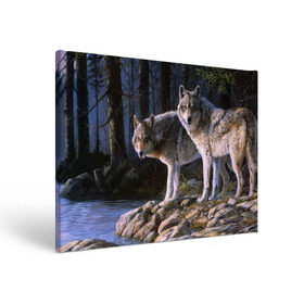 Холст прямоугольный с принтом Волки, картина маслом в Белгороде, 100% ПВХ |  | аука | бирюк | волк | волчара | волчица | волчок | глаза | животное | животные | зверь | зеленые | койот | лес | млекопитающее | природа | санитар леса | серый | уши | фауна | хищник | черный | шакал