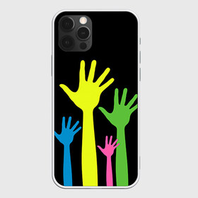 Чехол для iPhone 12 Pro Max с принтом Руки вверх! в Белгороде, Силикон |  | Тематика изображения на принте: светящиеся | флуоресцентный | флюр | флюровый