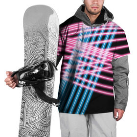 Накидка на куртку 3D с принтом Неон в Белгороде, 100% полиэстер |  | Тематика изображения на принте: линии | полосы | светящиеся | флуоресцентный | флюр | флюровый