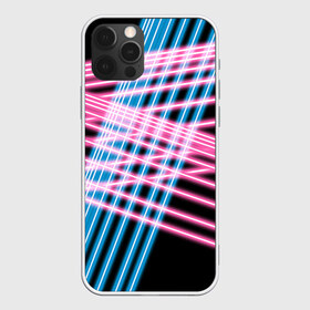 Чехол для iPhone 12 Pro Max с принтом Неон в Белгороде, Силикон |  | линии | полосы | светящиеся | флуоресцентный | флюр | флюровый