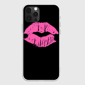 Чехол для iPhone 12 Pro Max с принтом Чмок в Белгороде, Силикон |  | губы | светящиеся | флуоресцентный | флюр | флюровый