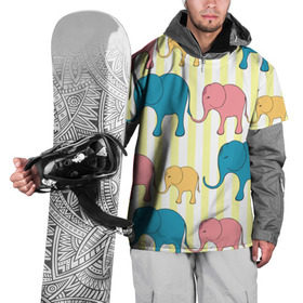 Накидка на куртку 3D с принтом Слоники в Белгороде, 100% полиэстер |  | Тематика изображения на принте: elephant | hipster | индия | йога | слон | хипстер