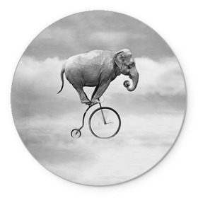 Коврик круглый с принтом Hipster Bike в Белгороде, резина и полиэстер | круглая форма, изображение наносится на всю лицевую часть | elephant | hipster | индия | йога | слон | хипстер
