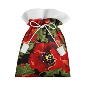 Подарочный 3D мешок с принтом Цветение мака в Белгороде, 100% полиэстер | Размер: 29*39 см | Тематика изображения на принте: flower | красные | полевой цветок | природа | розы | текстуры | цветочки | цветы
