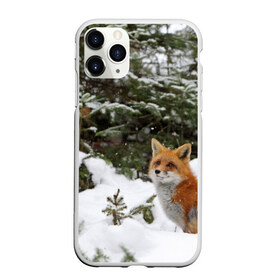 Чехол для iPhone 11 Pro Max матовый с принтом Лиса в зимнем лесу в Белгороде, Силикон |  | Тематика изображения на принте: fox | животное | зверь | красивая | лес | лис | лиса | лисенок | лисица | лисичка | мех | патрикеевна | песец | плутовка | прикольная | природа | рыжая | рыжий цвет | сказка | хвост | хитрая | хищник
