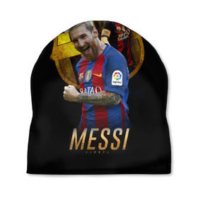Шапка 3D с принтом Messi в Белгороде, 100% полиэстер | универсальный размер, печать по всей поверхности изделия | barcelona | lionel  messi | messi | барса | барселона | лионель месси | футбол | футбольный  клуб барселона