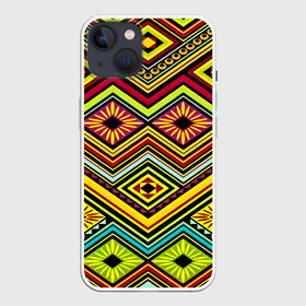 Чехол для iPhone 13 с принтом Мексиканский узор в Белгороде,  |  | abstract | decorative | drawing | fabric | fashion | geometric | traditional | tribal seamless patterns and ethnic ornaments | народный | узор | этнический