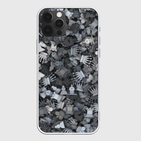 Чехол для iPhone 12 Pro Max с принтом Шахмотный камуфляж в Белгороде, Силикон |  | игры | конь | королева | король | ладья пешка | милитари | настолки | настольные | слон | ферзь | фигуры | шахматы