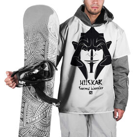 Накидка на куртку 3D с принтом HUSKAR в Белгороде, 100% полиэстер |  | Тематика изображения на принте: carry | dota 2 | huskar | sacred warrior | арт | воин | керри | прикольные | тролль | черно белые