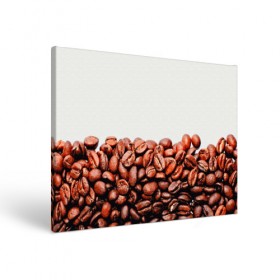 Холст прямоугольный с принтом coffee в Белгороде, 100% ПВХ |  | 3d | beans | coffee | еда | зерна | кофе | напиток | природа | текстуры