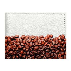 Обложка для студенческого билета с принтом coffee в Белгороде, натуральная кожа | Размер: 11*8 см; Печать на всей внешней стороне | Тематика изображения на принте: 3d | beans | coffee | еда | зерна | кофе | напиток | природа | текстуры